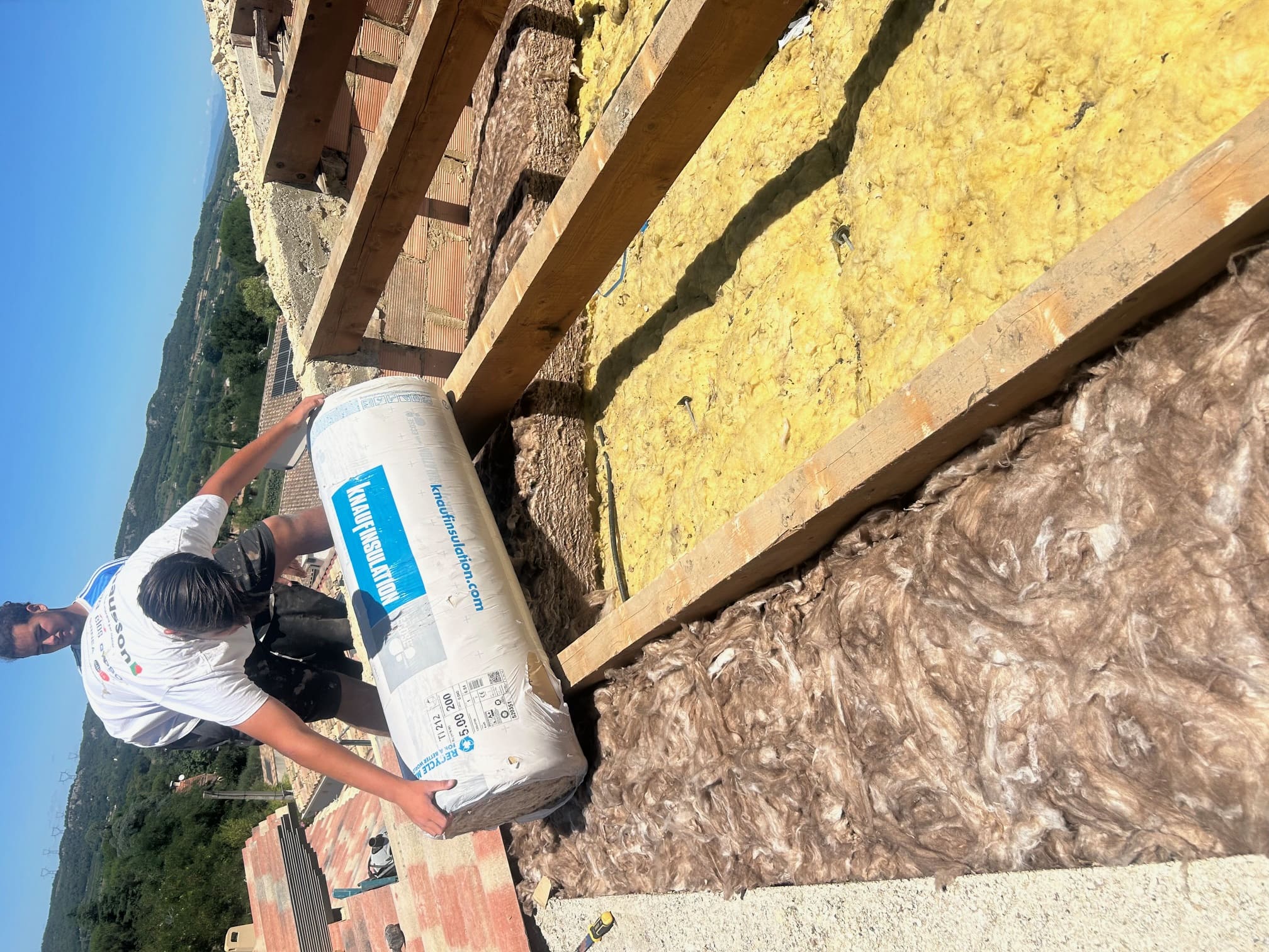 Toiture neuve - Isolation laine de verre - Goutière - Miniature 4